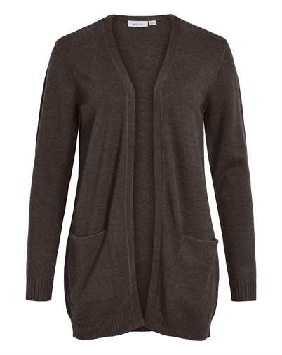 Vila - VIRil Open Strik Cardigan - Coffee Bean
